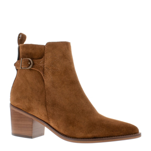 Carl Scarpa Mariposa Tan Suede Heeled Ankle Boots